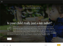 Tablet Screenshot of cherabfoundation.org